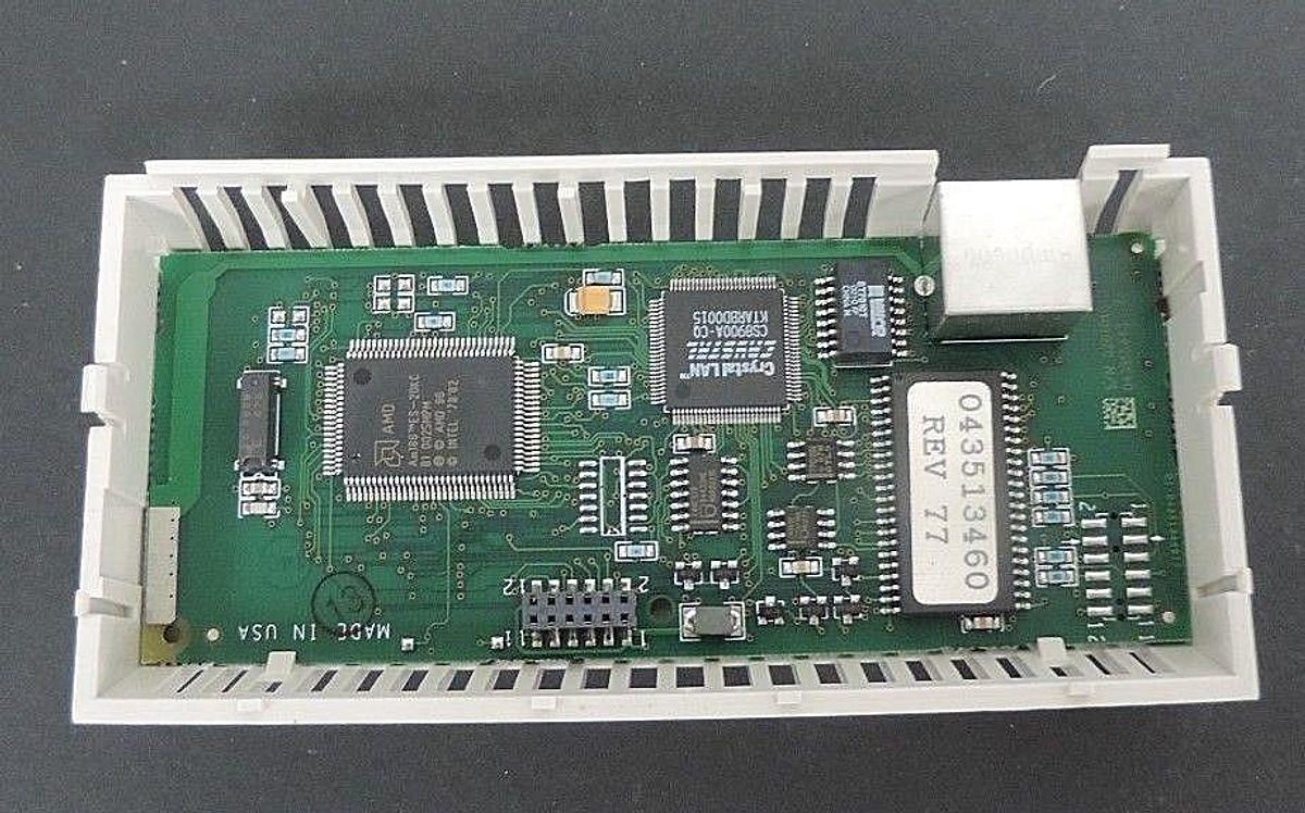 Used SCHNEIDER MODICON 170ENT11000 COMMUNICATION ADAPTER PV: 00, RL: 81, SV: 1.00