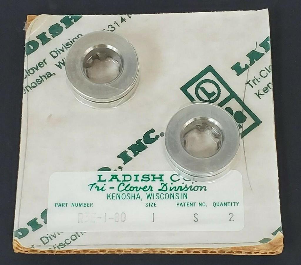 Used LOT OF 2 NEW TRI-CLOVER R3E-1-80-S WEAR RINGS