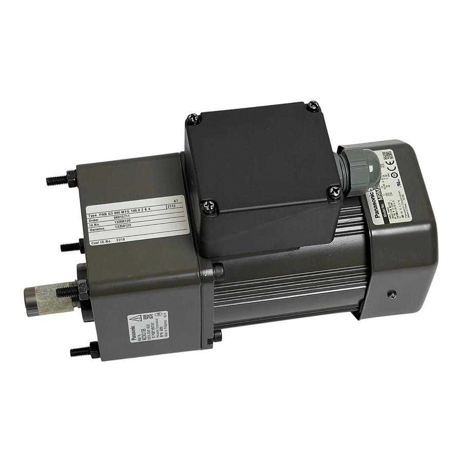 Panasonic M9MZ90GK4YGA Induction Motor with MZ9G15B Gear Head 90W 3 Phase