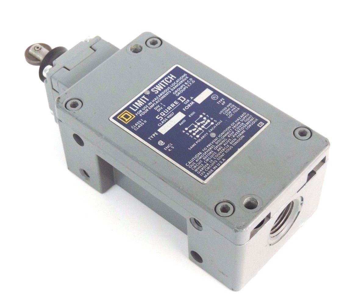 Used SQUARE D 9007-CR61C SER. A LIMIT SWITCH W/ 9007 CLASS SER. A HEAD, 9007CR61C