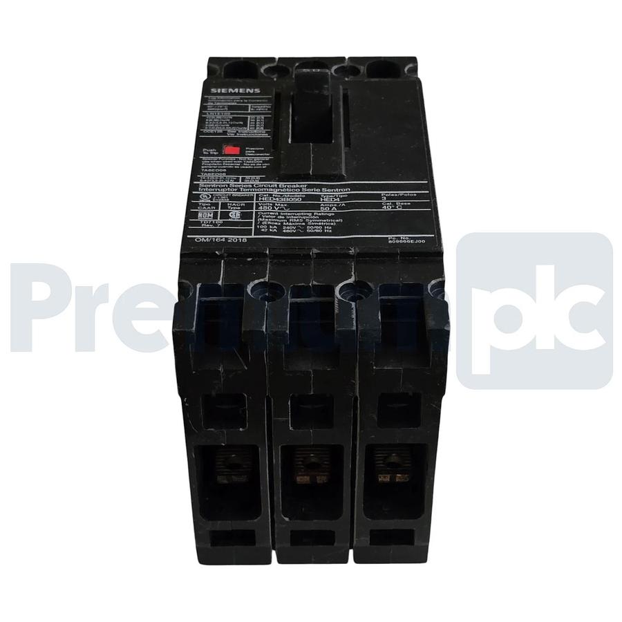 Siemens ITE HED43B050 Sentron ED Frame Circuit Breaker 50A 3-Pole 480V 42kA NSNP