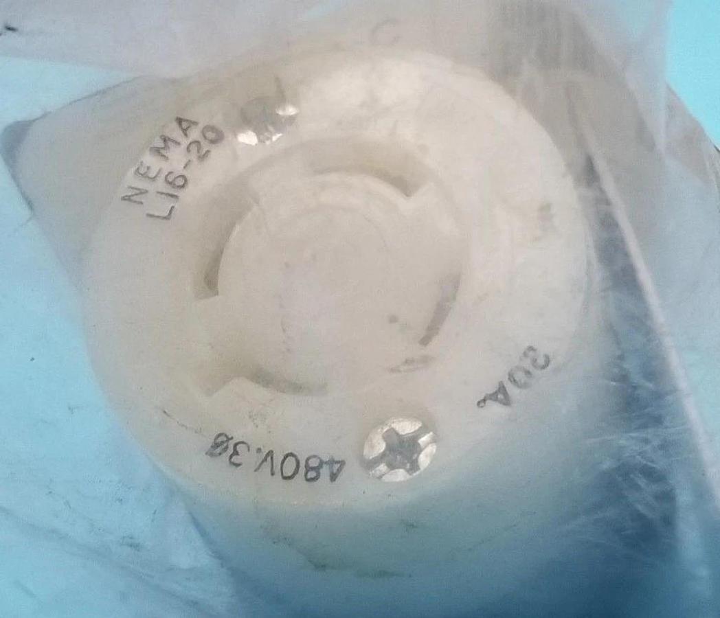 Used NEW HUBBELL HBLL1620C TWIST-LOCK CONNECTOR 20A, 3-POLE, 4-WIRE
