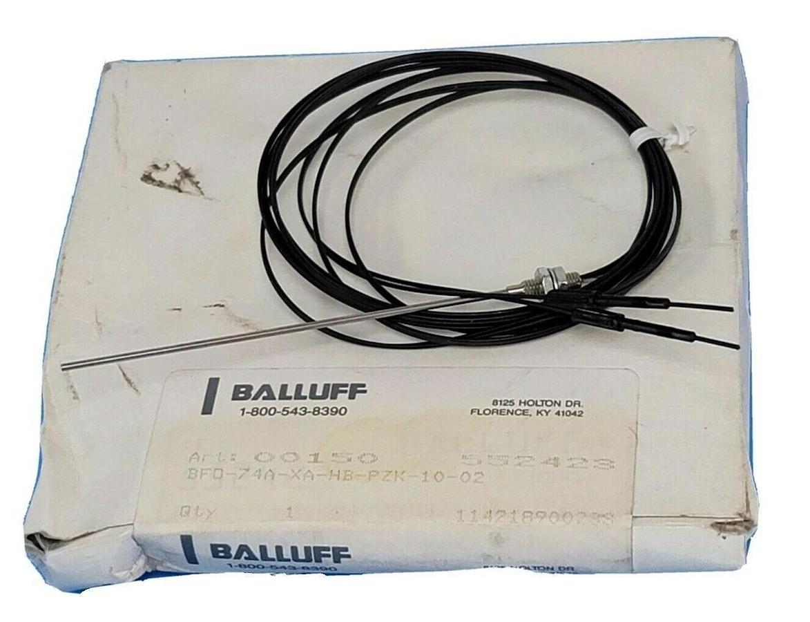 Used NIB BALLUFF BFO-74A-XA-HB-PZK-10-02 PHOTOELECTRIC SENSOR CABLE ART. 00150