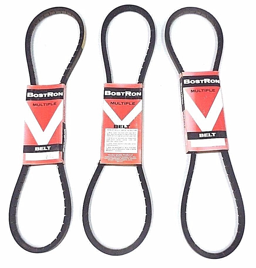 LOT OF 3 NEW BOSTRON B48 MULTIPLE V-BELTS