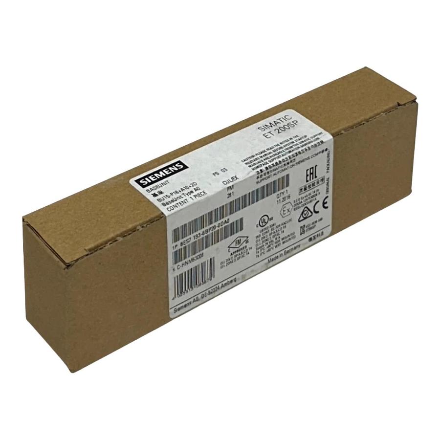 Used SIEMENS 6ES7193-6BP20-0DA0 | 6ES7 193-6BP20-0DA0 SIMATIC ET 200SP BaseUnit NSFS