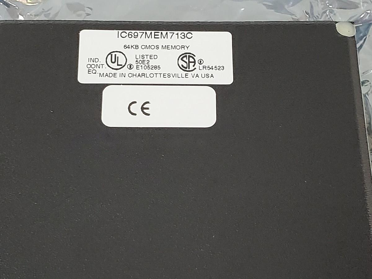 Used NIB GE FANUC IC697MEM713C 64KB CMOS MEMORY MODULE