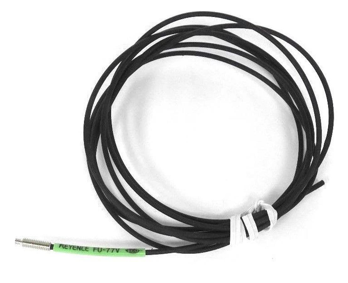 Used KEYENCE FU-77V PHOTOELECTRIC FIBER OPTIC THRU-BEAM FU77V, 2METER
