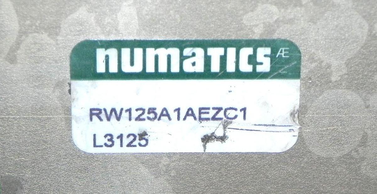 Used NEW NUMATICS RW125A1AEZC1 ROTARY ACTUATOR W/ 2 HPNPQ31 AUTO SWITCH SENSORS