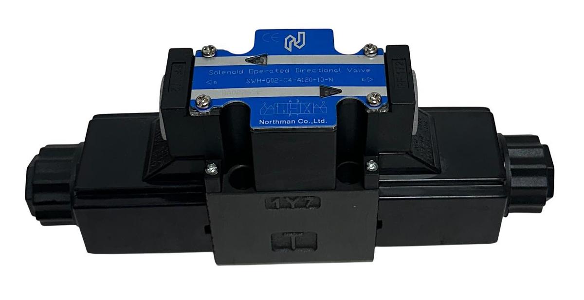 Used NORTHMAN SWH-G02-C4-A120-10-N / SWHG02C4A12010N SOLENOID DIRECTIONAL VALVE NSMP