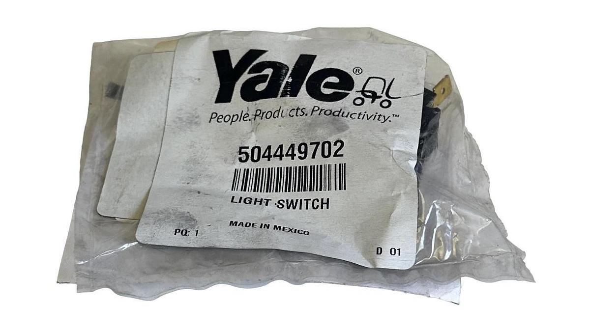 Used NEW YALE 504449702 / YT504449702 OEM LIGHT SWITCH FOR FORKLIFT