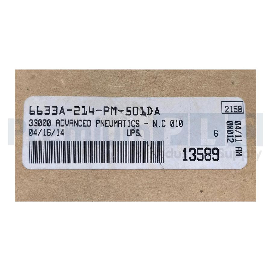MAC 6633A-214-PM-501DA / 6633A214PM501DA SOLENOID VALVE 24VDC 6W COIL NSFS