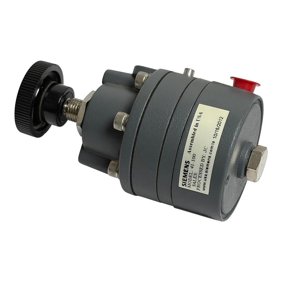 Used Siemens Model 41 Nullmatic Pressure Regulator 41-100 1/8" FNPT 0-100 PSI New