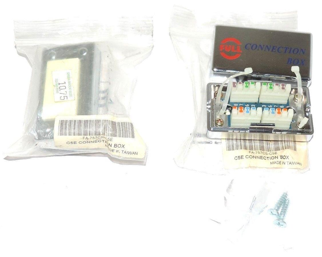 LOT OF 2 DELTA ELECTRONICS FA-757CS-C5E FULL CONNECTION BOXES FA757CSC5E