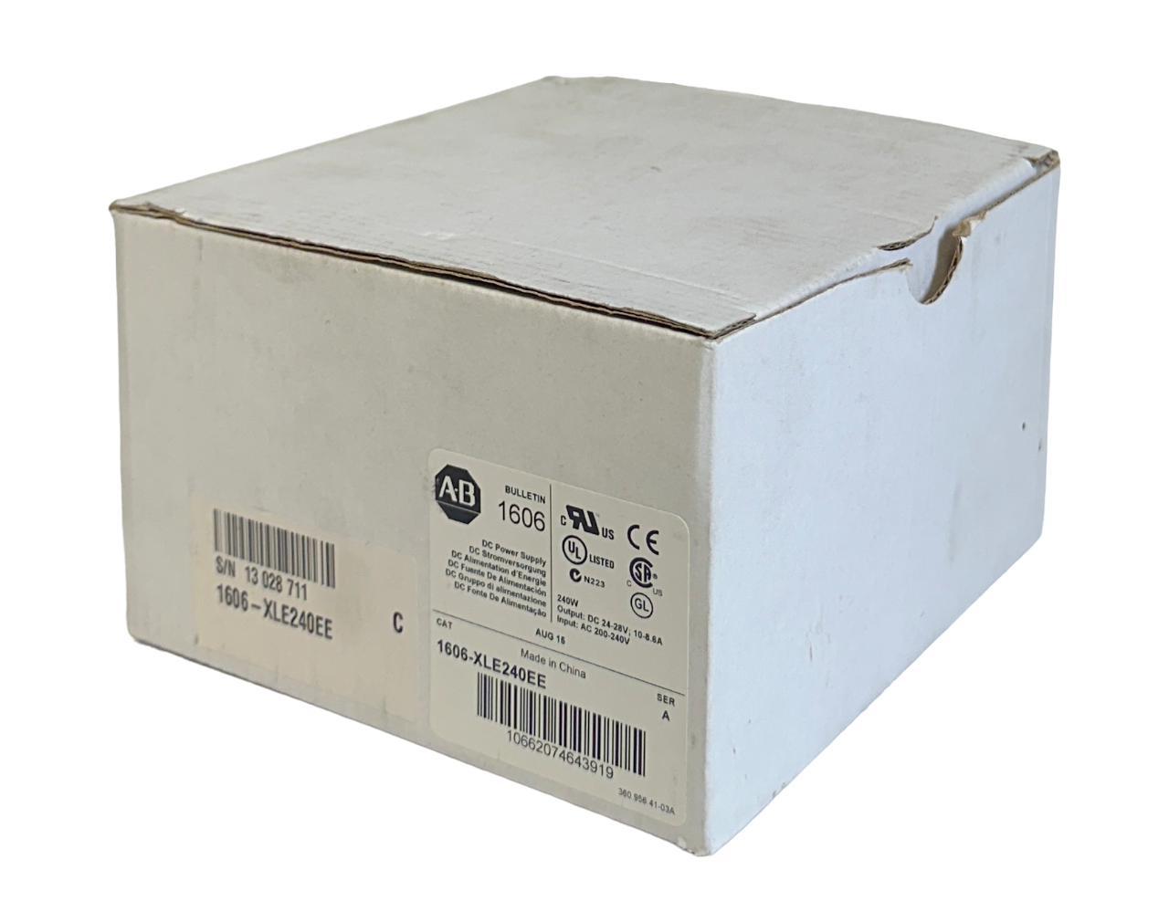 Used NEW ALLEN BRADLEY 1606-XLE240EE /A BULLETIN 1606 DC POWER SUPPLY 240W NSMP