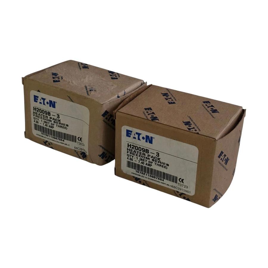 (2 Boxes of 3) Eaton H2009B-3 Freedom Series Heater Pack | 4.55 - 7.40 AMP NSMP