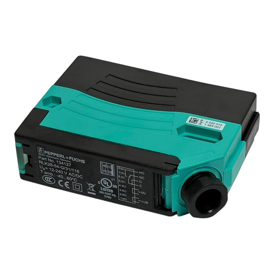 Pepperl+Fuchs RLK28-54-G/31/116 Retroreflective Photoelectric Sensor 134127
