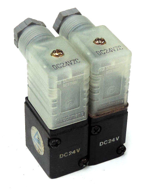 Used LOT OF 2 HIRSCHMANN DC24VZC CABLE SOCKETS 24VDC