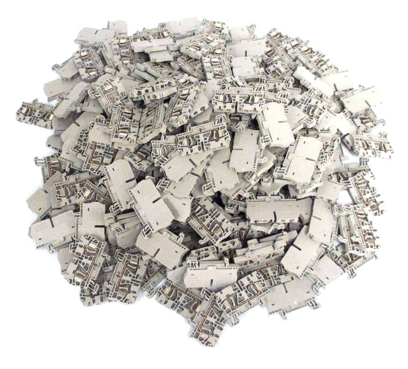 Used LOT OF 276 NEW ALLEN BRADLEY 1492-L4 TERMINAL BLOCK GRAY