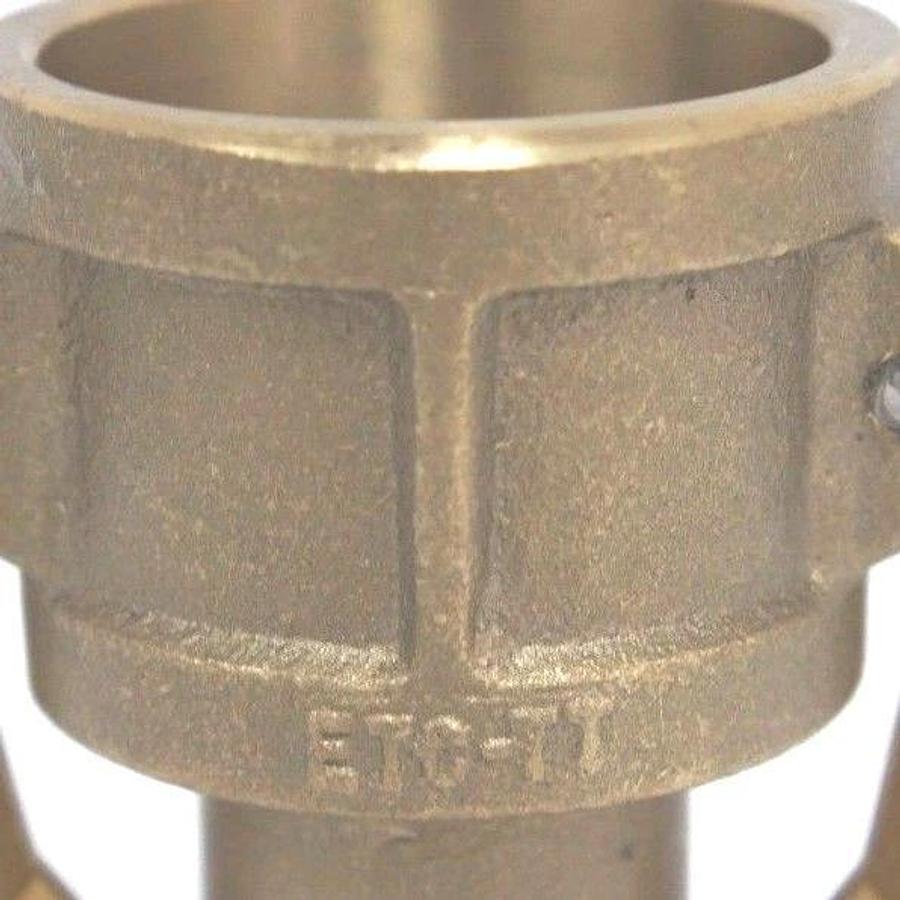 NEW TOUGH TITE ETC-TT SUCTION & DISCHARGE CAM LOCK BRASS HOSE COUPLING