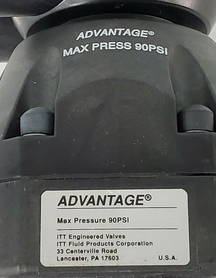 Used NEW ITT ADVANTAGE 010-0000-02086-0RZ CWP150 ACTUATOR VALVE 90PSI