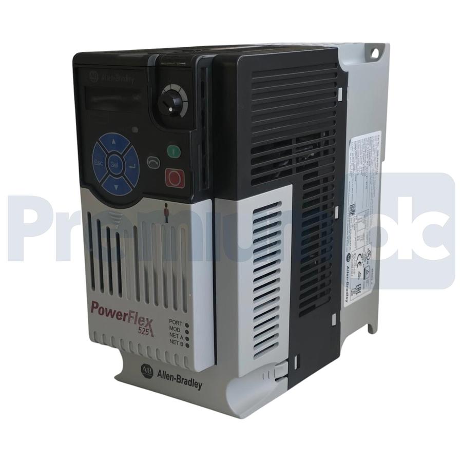 Used Surplus Allen Bradley 25B-D010N104 /A PowerFlex 525 AC VFD Drive 3Ph 480V 5HP