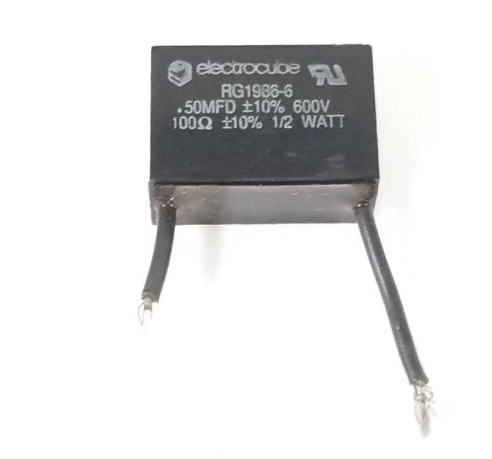 Used ELECTROCUBE RG1986-6 RC NETWORK .5MFD 100OHM, 600V, RG19866