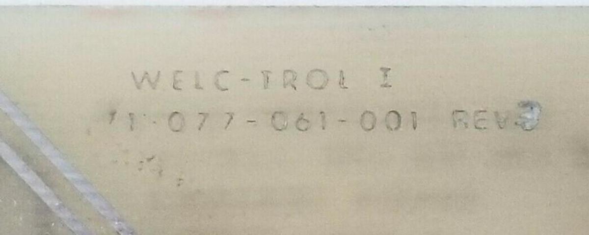 Used WELCO INDUSTRIES INC. 71-077-061-001 WELC-TROL I POWER BOARD REV. 3 71077061001