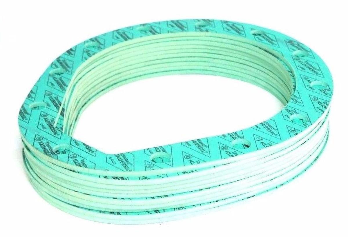 Used LOT OF 10 NEW THERMOSEAL KLINGERSIL C-4401 OBLONG GASKETS 1/4" THICK, 1-3/4" W