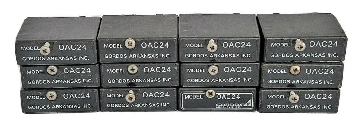Used LOT OF 12 GORDOS OAC24 INPUT MODULE RELAYS