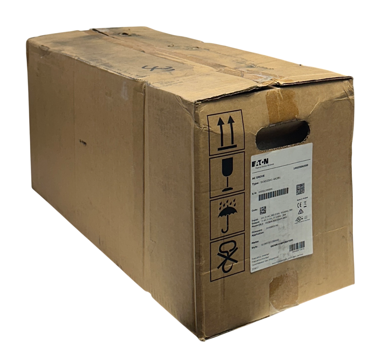 Used EATON SVX020A1-4A3B1 / SVX020A14A3B1 SVX9000 AC INVERTER DRIVE 18.5kW/25HP NSMP
