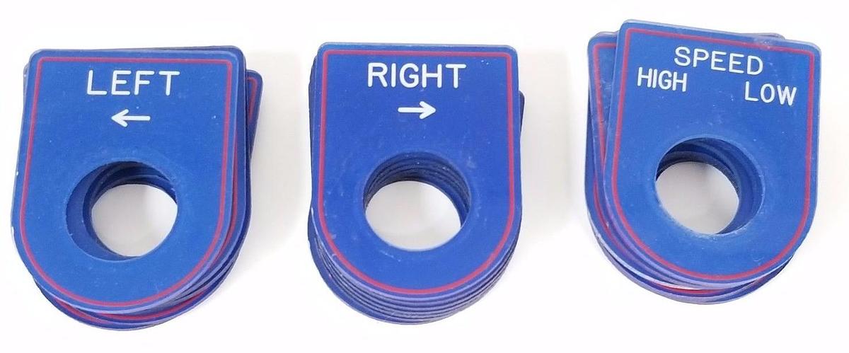 Used LOT OF 22 GENERIC MISCELLANEOUS SELECTOR SWITCH COVERS / PLATES
