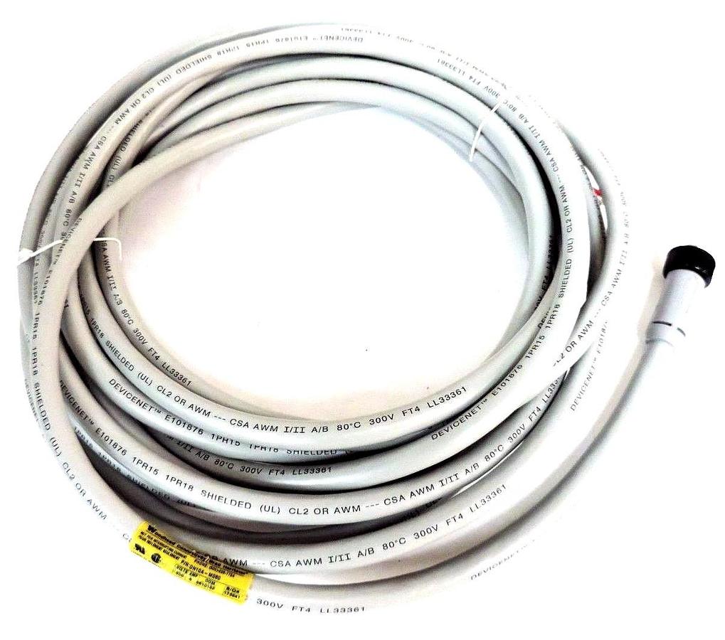 Used NEW BRAD HARRISON DN10A-M080 DEVICENET 5P CABLE ASSEMBLY 8M CABLE DN10AM080