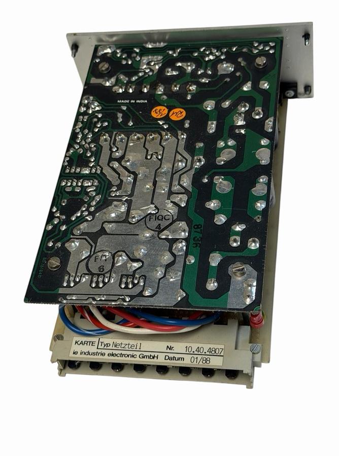 Used KARTE IE INDUSTRIES 10.40.4807 POWER SUPPLY 10404807