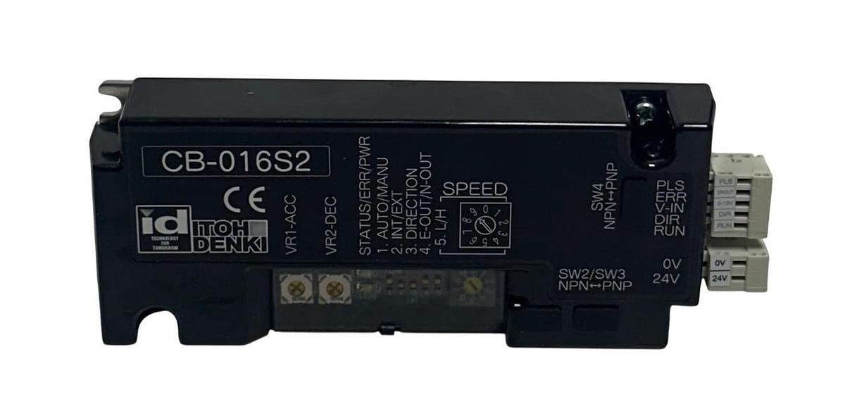 ITOH DENKI CB-016S2 / CB016S2 SPEED ADJUSTMENT DRIVER MODULE 24V VR1/VR2 NSNP