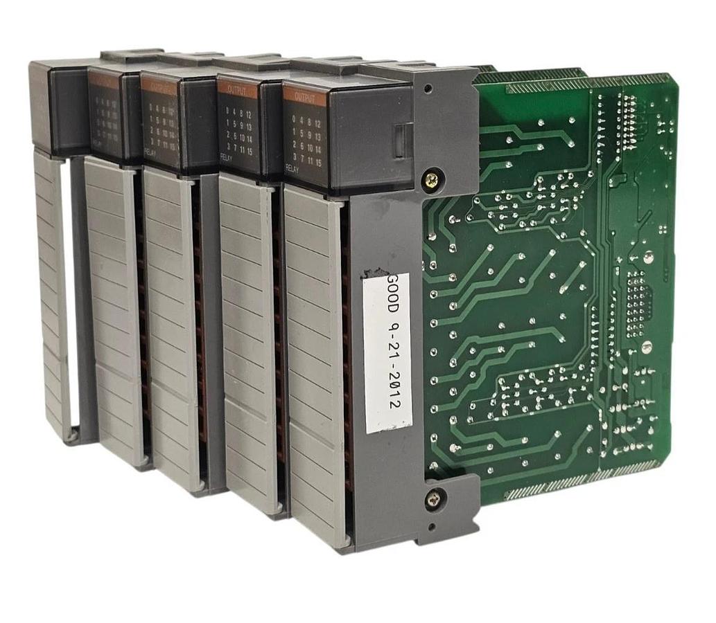 Used LOT OF 5 ALLEN BRADLEY 1746-OW16 SER. C OUTPUT MODULES 1746OW16