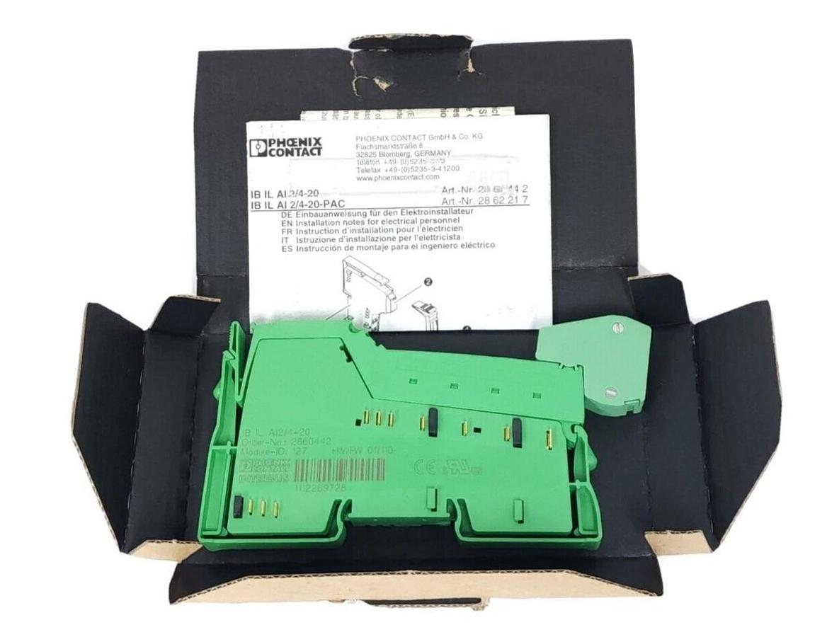 Used NEW PHOENIX CONTACT IB IL AI 2/4-20-PAC / IBILAI2420PAC TERMINAL 2860442 2862217