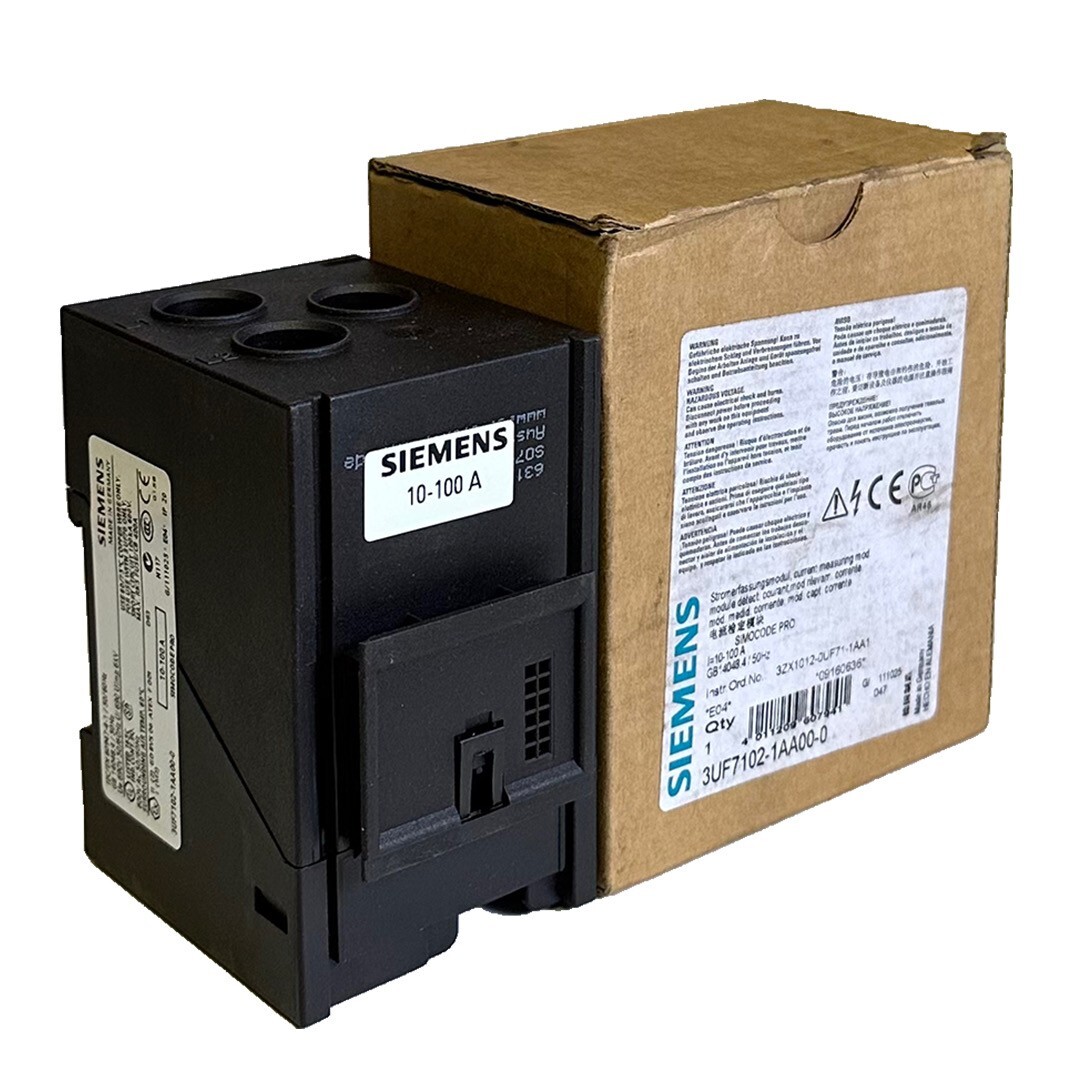 Used NEW SIEMENS 3UF7102-1AA00-0 / 3UF71021AA000 SIMOCODE CURRENT MODULE 10-100A