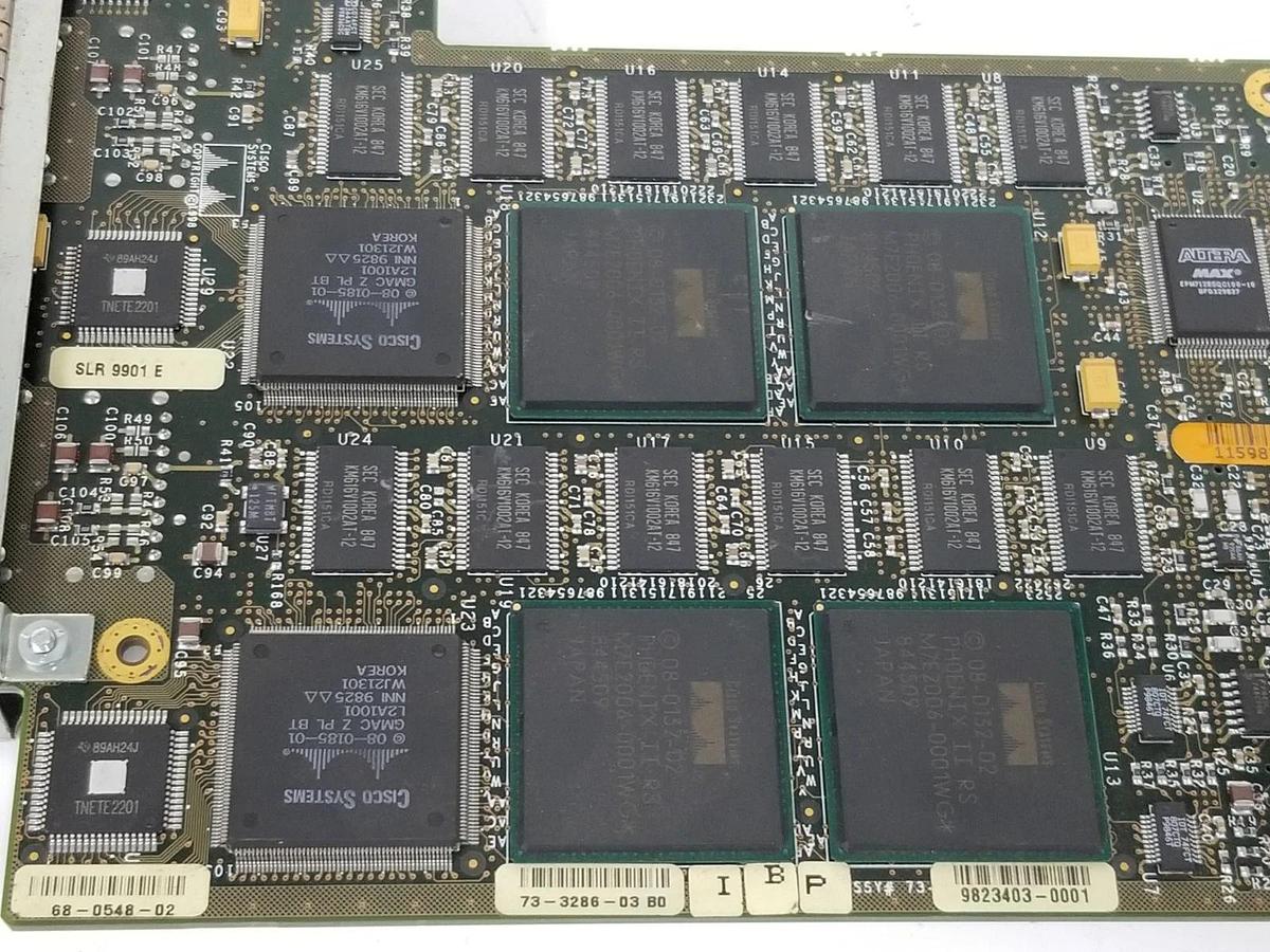 Used LOT OF 2 CISCO SYSTEMS WS-U5536-GELX ETHERNET MODULES 68-0548-02 , 73-3286-03