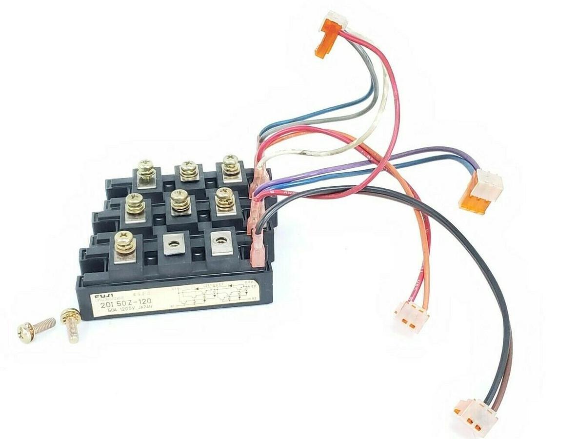 Used LOT OF 3 FUJI ELETRIC 2DI50Z-120 TRANSISTOR BLOCKS 50A 1200V, 2DI50Z120