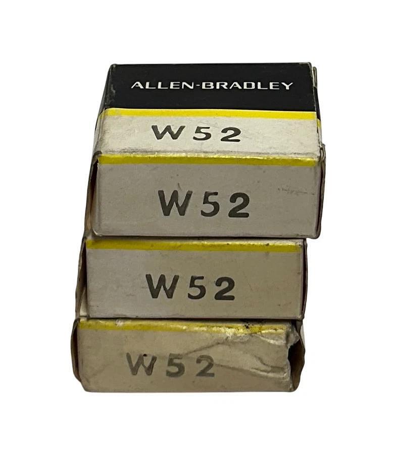3 ALLEN BRADLEY W52 HEATER ELEMENTS TYPE W / W SERIES BULLETIN 500 STARTERS NSMP