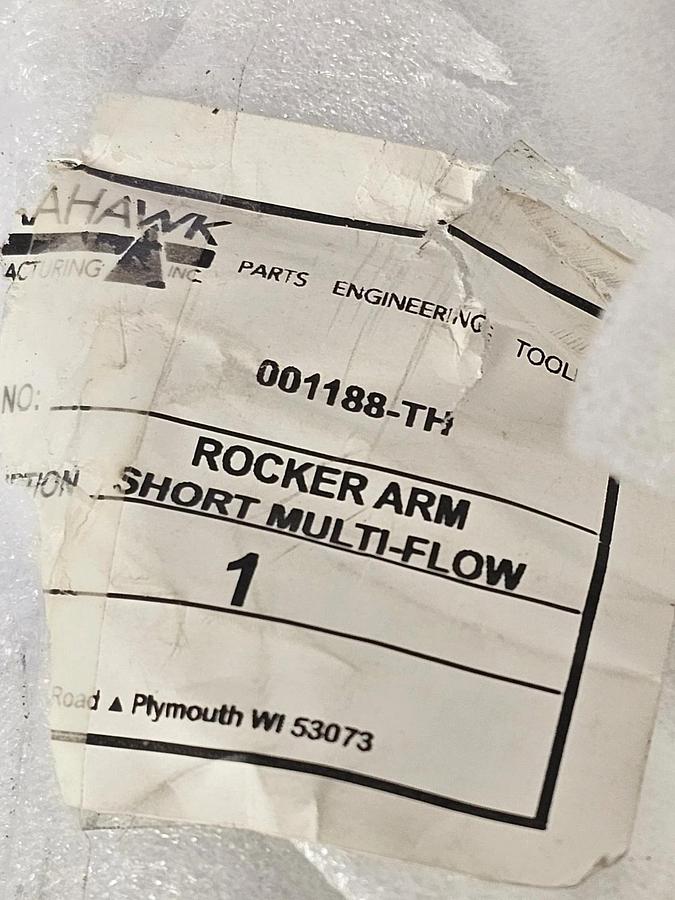 NEW TOMAHAWK 001188-TH ROCKER ARM SHORT MULTI-FLOW 001188TH
