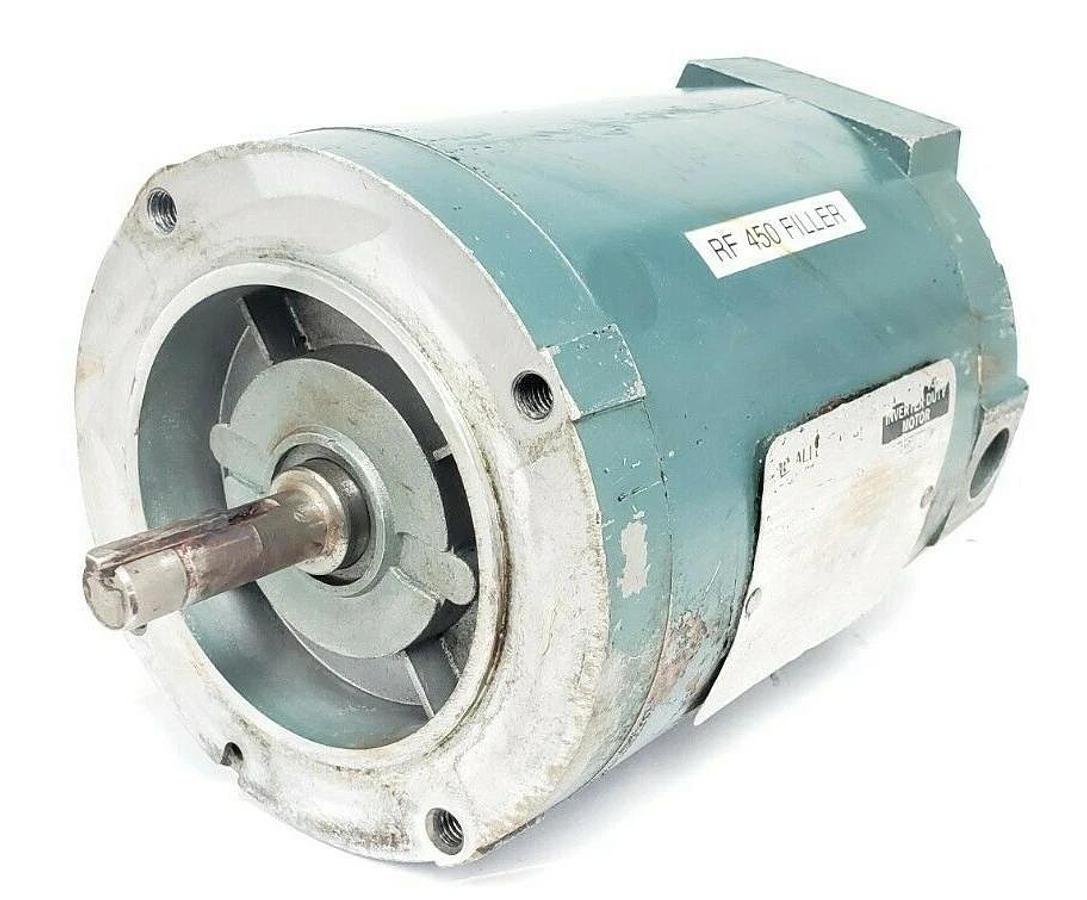 Used ALLEN-BRADLEY ENP56X1337T-KG BULLETIN 1329 INVERTER DUTY AC MOTOR 3/4HP 1725RPM