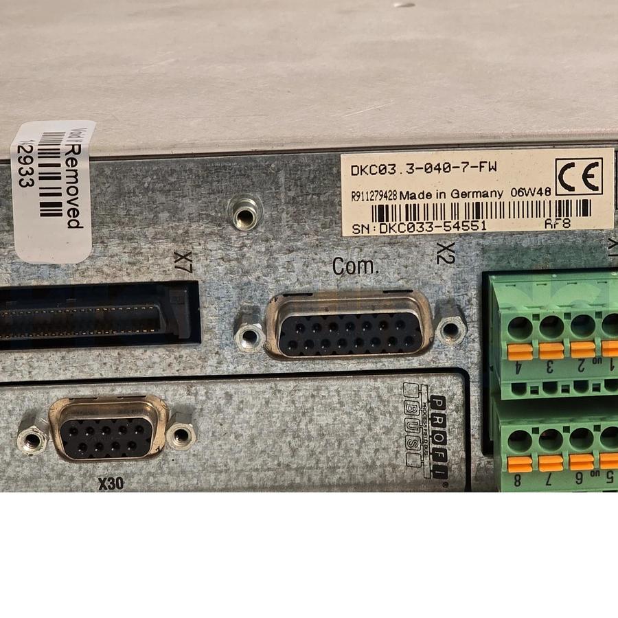 Refurbished Rexroth Indramat DKC03.3-040-7-FW EcoDrive Servo Drive PROFIBUS R911279428 REP