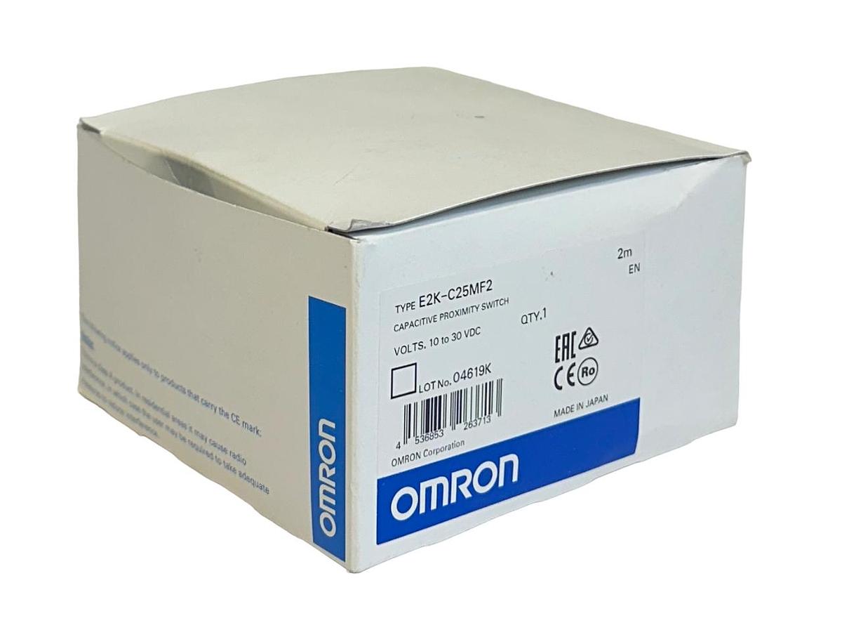 Used OMRON E2K-C25MF2 / E2KC25MF2 CAPACITIVE PROXIMITY SWITCH SENSOR 10-30VDC 2M NSMP
