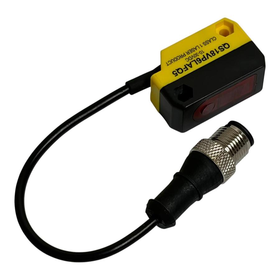 Used Banner Engineering QS18VP6LAFQ5 World-Beam Laser Photoelectric Sensor New