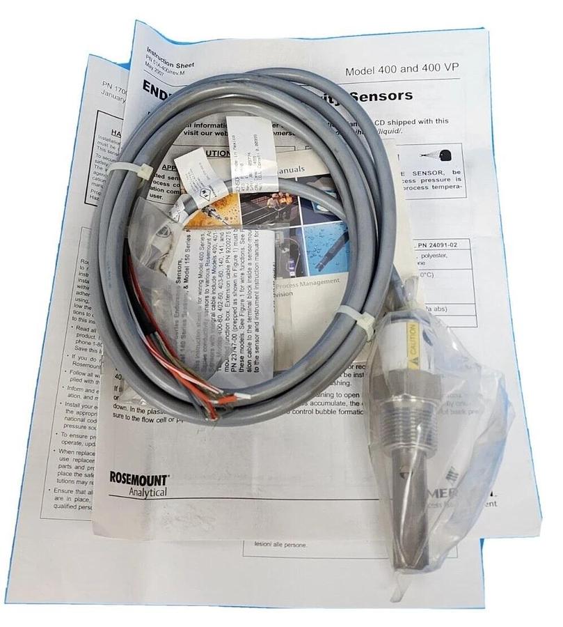 Used NEW ROSEMOUNT 400-11 / 40011 CONDUCTIVITY SENSOR ASSY 400 SNSR REV. K 0400-11