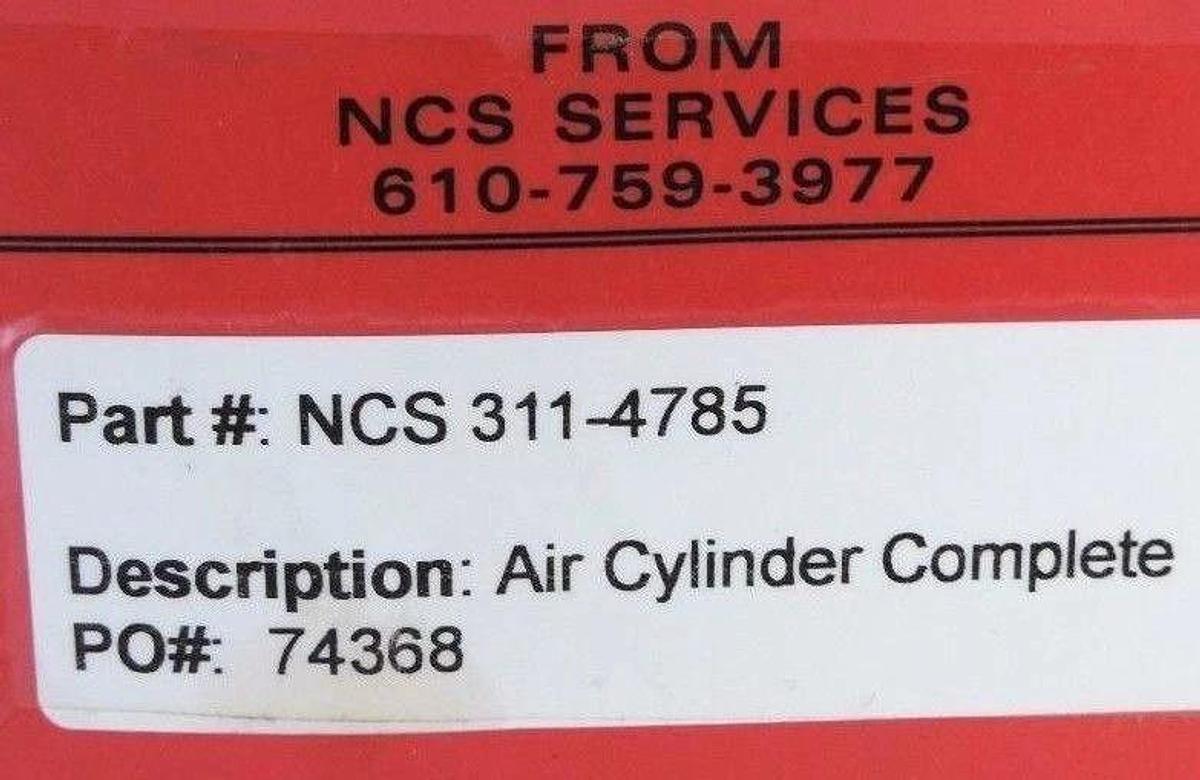 Used NEW EVERGREEN 311-4785 ALUMINUM AIR CYLINDER COMPLETE NCS SERVICES