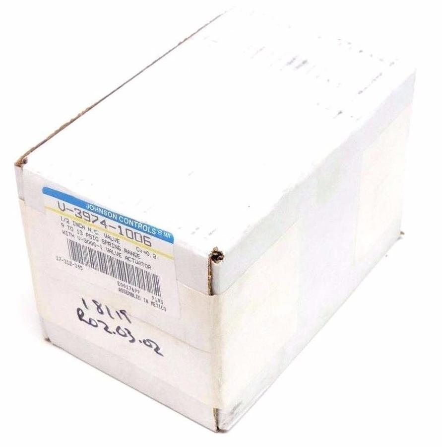 Used NIB JOHNSON CONTROLS V-3974-1006 PNEUMATIC ACTUATOR W/ V-3000-1 VALVE