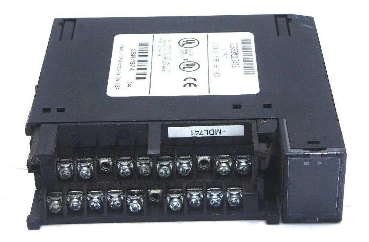 Used LOT OF 2 GE FANUC IC693MDL741E OUTPUT MODULES 12/24VDC, 0.5A, 16PT NEG