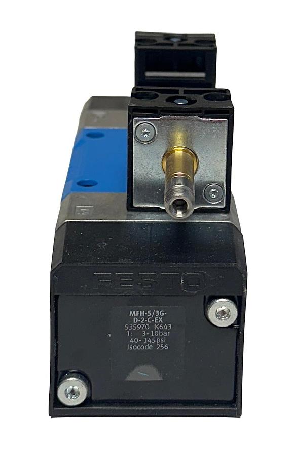 Used NEW FESTO MFH-5/3G-D-2-C-EX / 535970 ELECTRICAL AIR SOLENOID VALVE 5/3 1MPa NSMP